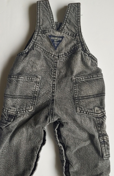 Sold...Black Fleece Lined Overalls - 6 mo - Picture 3 of 6
